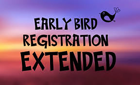 Early Bird Entry extended for a further 2 weeks