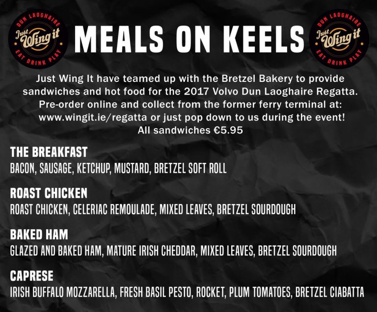 Get your #MealsOnKeels from Bretzel Bakery & ‘Just Wing It’