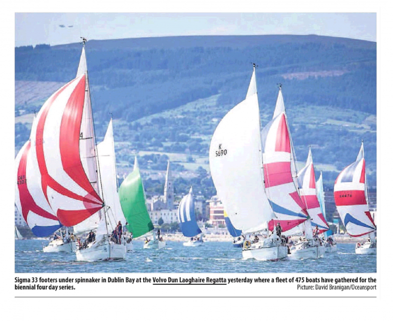 Irish Examiner :: Sigma 33 footers under Spinnaker