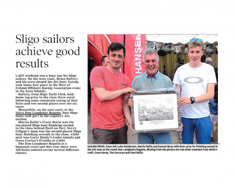 Sligo Weekender :: Sligo Sailors Achieve Good Results