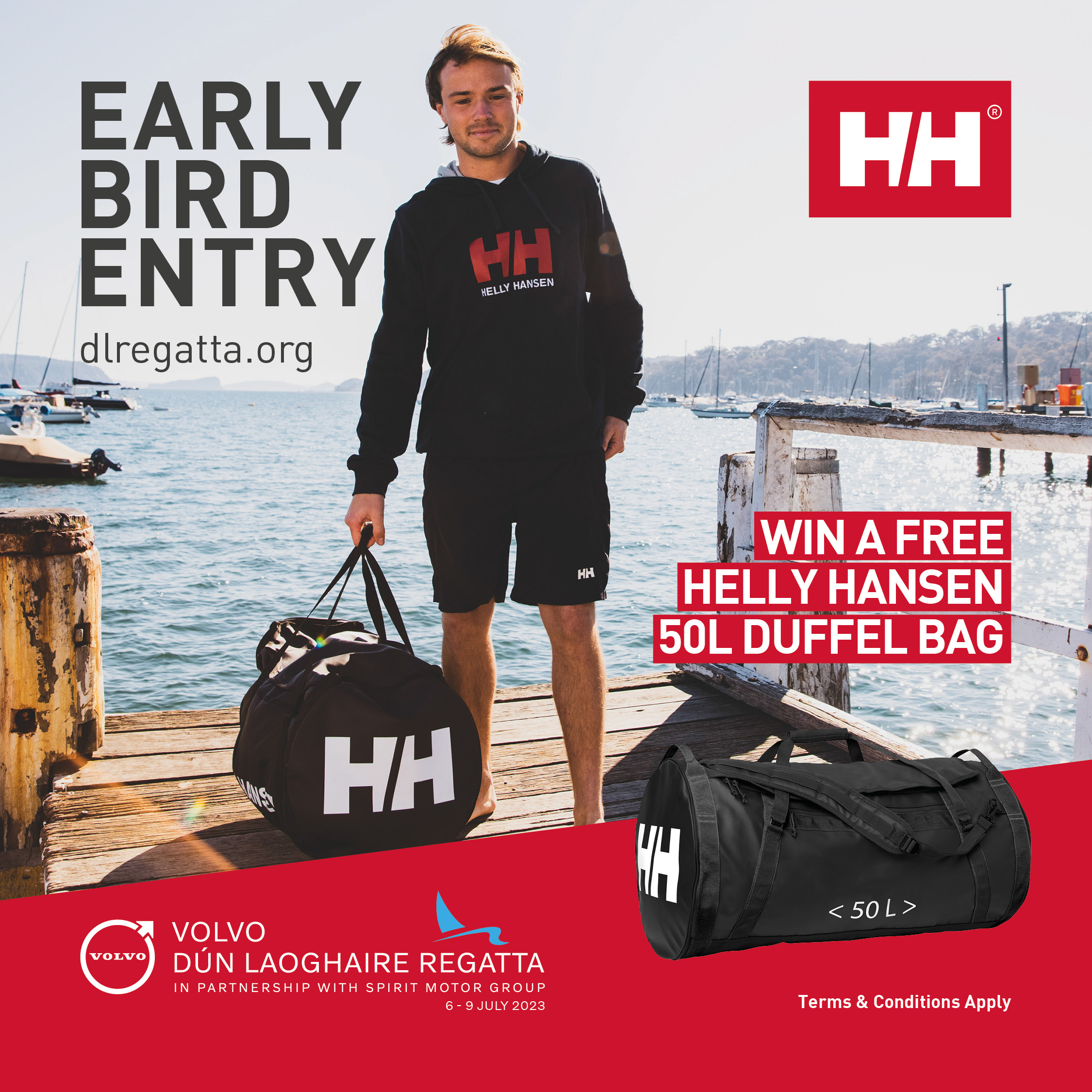 clothing and apparel partner Helly Hansen have given us this great high-capacity Duffel Bag to be raffled between all paid-up entries who we receive before midnight Sunday March 19th.
